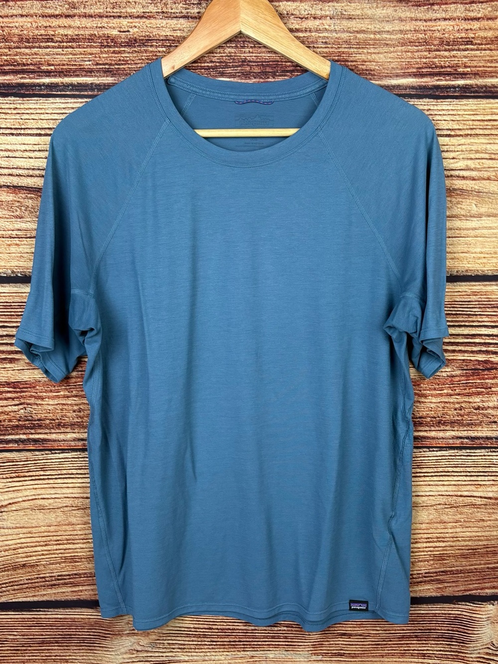 Patagonia Heathered Blue Capilene Ultra Cool Shirt